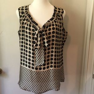 New Directions Polka Dot Top size S